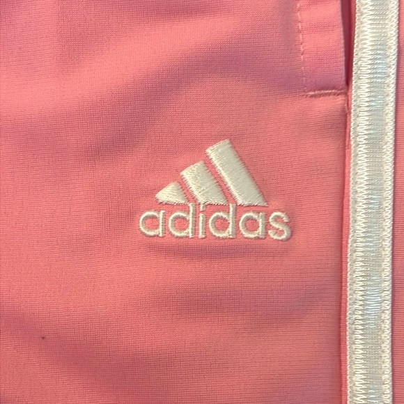 Adidas Pink w/White Stripes Jogger/Track Pants Size 6 - Picture 5 of 7